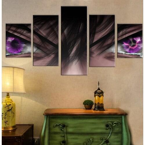 Home Decoration Hd Prints Painting 5 Panel Code Geass Pictures Wall Art Modular Canvas Anime Poster Modern Bedside Background