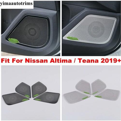 Car Door Loudspeaker Sound Speaker Cover Trim Frame Stainless Steel Interior Accessories For Nissan Altima / Teana 2019 - 2021