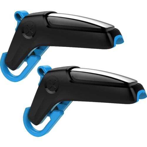 2021 2Pcs Phone Game Controller Trigger Fire Button Aim Key For PUBG Mobile Gaming Joystick L1R1 Shooter Controller For iPhone