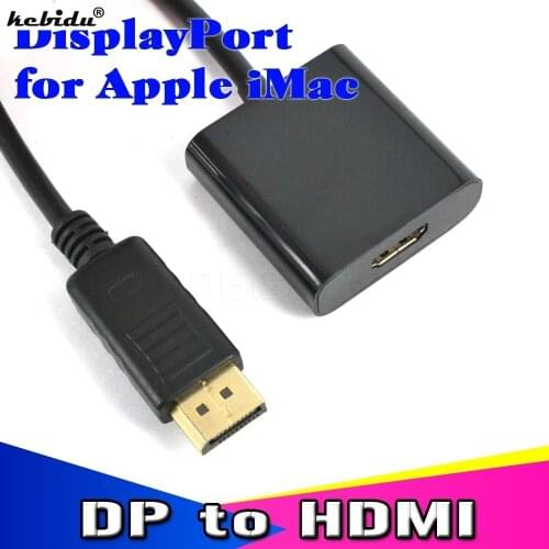 Kebidu 20CM DisplayPort DP to HDMI-compatible Converter Cable Adapter Adaptor Free Port connector For Nootbook MacBook Pro Air