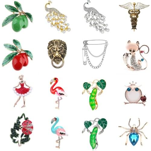 Cute Enamel Flamingo Brooches Women And Men Brooch Pin Bird Animal Unisex Fashion Dress Coat Accessories