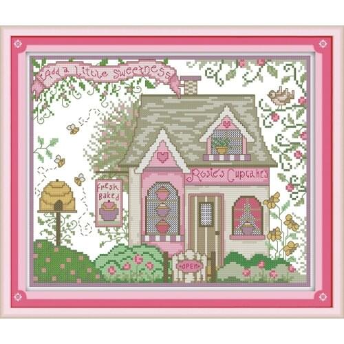 Cabin 5 cross stitch kit aida 14ct 11ct count printed canvas stitches embroidery DIY handmade needlework