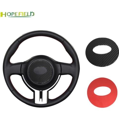 Carbon Fiber Steering Wheel Trim Cover styling Car Sticker for Subaru BRZ 2013-2017 Accessories Car Styling