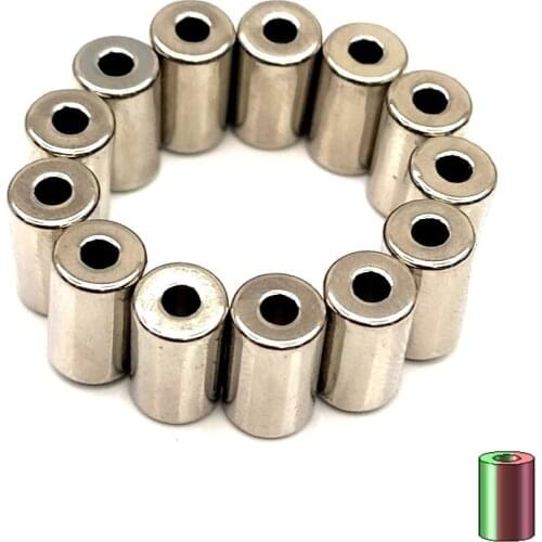 NdFeB Magnet Ring Dia 5.4x2.6x6.6 mm N42H Tube Diametrically Magnetized Strong Neodymium Permanent Rare Earth Magnets