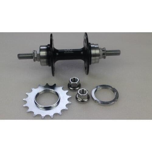 32 Holes Novatec A566SBT Fixed Gear Fixie Track Rear Hub, TT Time Trial Single Speed Flip Flop Bicycle Hub with cog & axle nuts