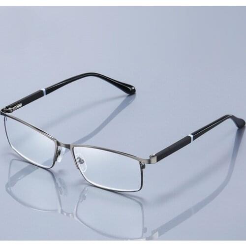 +1.0~+4.0 High Quality Reading Glasses Men Titanium Allloy Blue Light Blocking Glasses Women Business Office Presbyopia