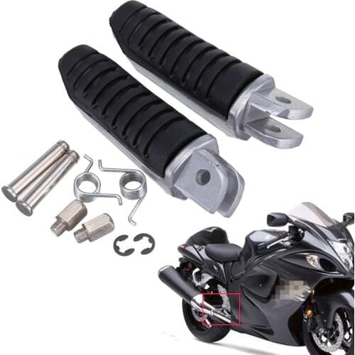 Motorcycle Front Footrests Foot Pegs For Suzuki V Strom 650 1000 DL650 DL1000 GSX1300R GSX1300 Hayabusa GSX650F GSX1400 B-King