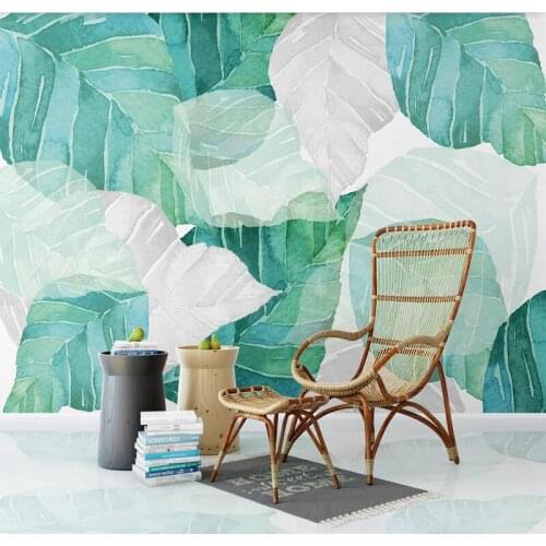 Custom Photo Wallpaper Modern 3D Abstract Leaf Photo Wall Mural Living Room Bedroom Background Wall Painting Art Wall Papers 3 D