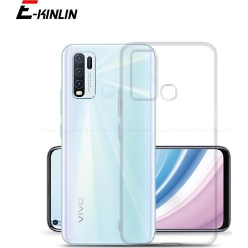 Clear Crystal Soft Silicone Back Full Cover For VIVO Y20i Y30i Y20s Y20 Y30 Y31 Ultra Thin Slim TPU Phone Case