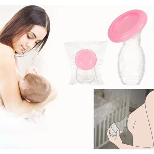 Baby Feeding Manual Breast Pump Partner Breast Feeding Collector Correction Breast Milk Silicone Breast Pump vacuum Packaging