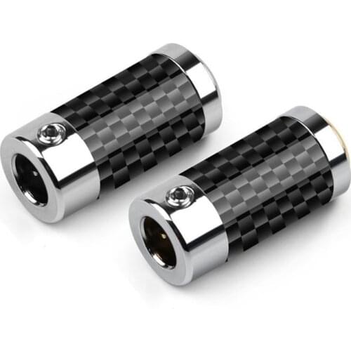 Plugs and sockets 3.5mm Jack Earphone Plug Female 3 Contact Metal Adapter Carbon Fiber Shell Headphone Wire Connector