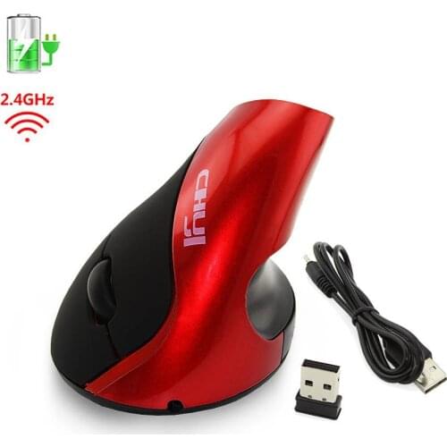 CHUYI Vertical Ergonomic Mouse Bluetooth Gamer Mouse USB Rechargeable Gaming 2.4G Wireless Mause For PC Laptop Notebook Computer