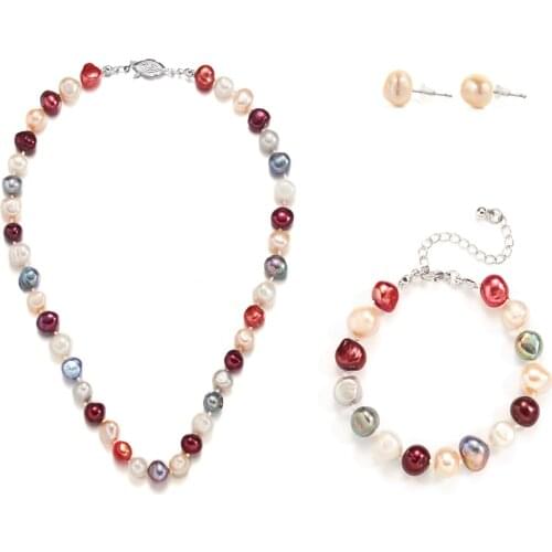 Luxury Imitation Pearls Beads Bracelet Candy Color Irregular Pearl Beaded Bracelet Women Bangle Baroque Wedding Party Jewelry