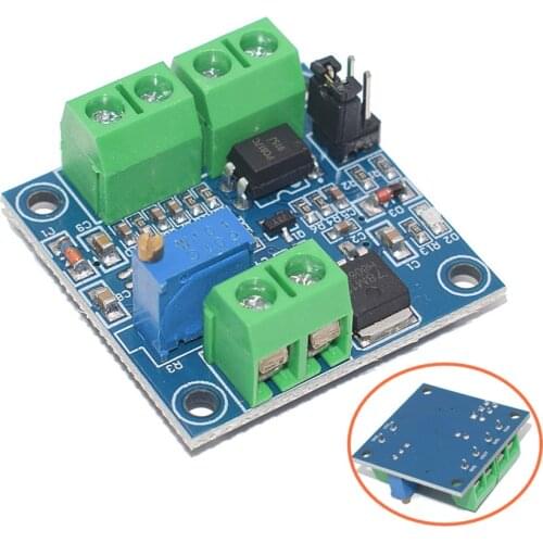 1PCS PWM to Voltage Converter Module 0%-100% to 0-10V for PLC MCU Digital to Analog Signal PWM Adjustabl Converter Power Module