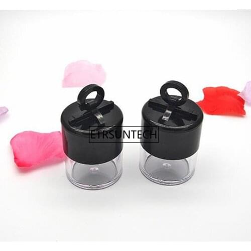 10g Empty Loose Powder jars Black DIY Make up Powder Compact Cosmetic Packing Case F1880