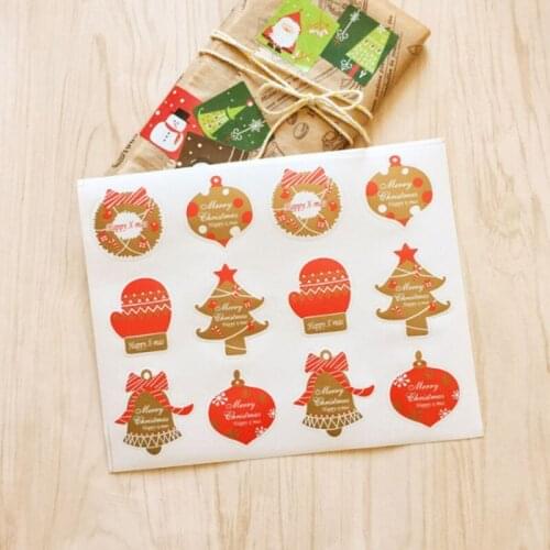 10packs/lot Christmas And Thanks Giving Day Cake Baking DIY Gift For Happy New Years Packaging Sealing Label Stickers