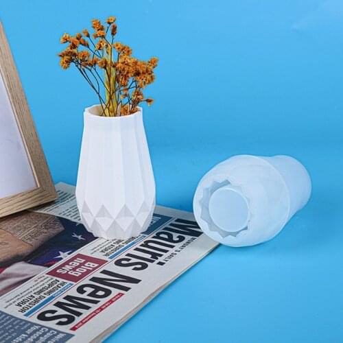 3 Styles Vase Crystal Epoxy Resin Mold Flowerpot Plant Pot Silicone Mould DIY Crafts Home Decorations Casting Tools DropShipping