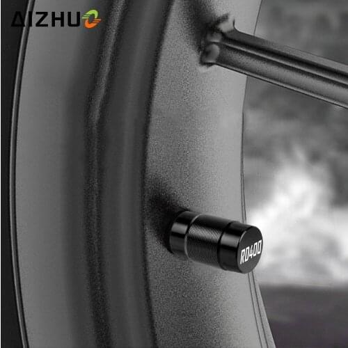 Wheel Tire Valve Caps CNC Aluminum Airtight Covers Motorcycle For Yamaha RD400 RD 400 1976 1977 1978 1979