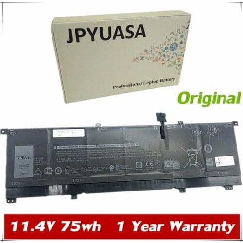 7XINbox 11.4V 75wh 6254mAh Original 8N0T7 Laptop Battery For Dell 8N0T7 Series Laptop Tablet Batteria akku