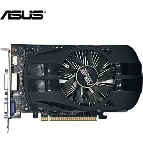 Used,2PCS/LOT ASUS GTX 750 1G DDR5 128bit HD video card,100% tested good