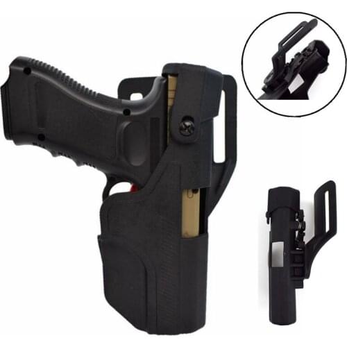 Tactical Gun Holster For Glock 17 19 Airsoft Gun Case Pistol Holster Hunting Accessories Right Hand Black color