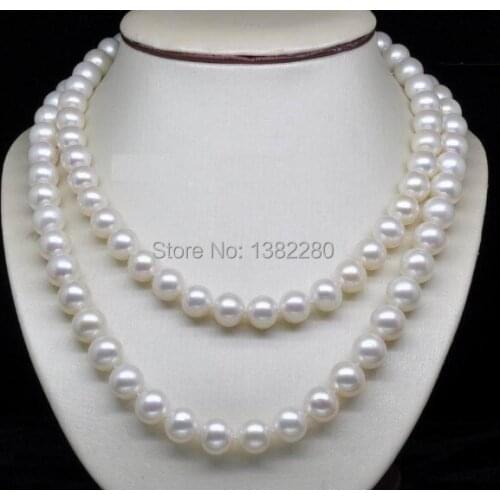 8mm White shell long necklace 36 inch DIY handmade women jewelry making design wholesale and retail
