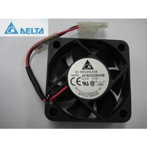 For delta AFB0524HHB 5cm 50mm 24V 0.12A dual ball bearing fan server 5015 50x50x15mm 5cm