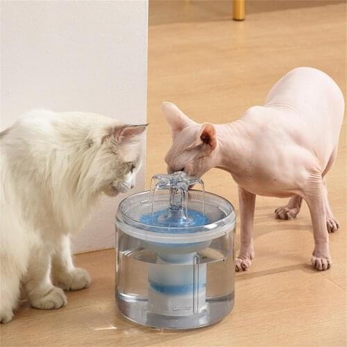 Electric Fountains Automatic Cat Fountain Pet Dog Cats Mute Drinker Feeder Bowl Pets Drinking Fountains Dispenser Pets Supplies