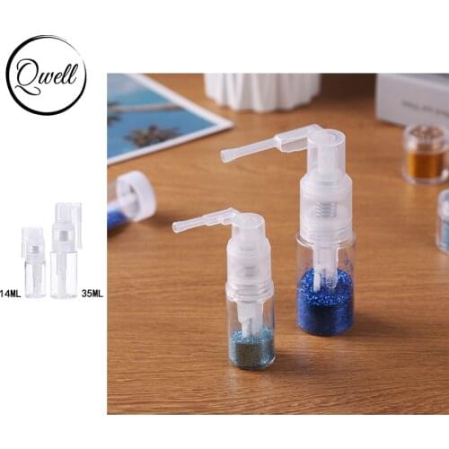 14/35 ML Portable Glitter Duster Spray Bottle Dry Powder Pump Dispenser For DIY Color Scrapbooking Album Cards Crafting 2021