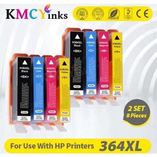 KMCYinks compatible for HP 364 364 BK ink cartridge for HP Photosmart 6515 6520 6525 7510 7515 7520 B010a B110a B110c printers