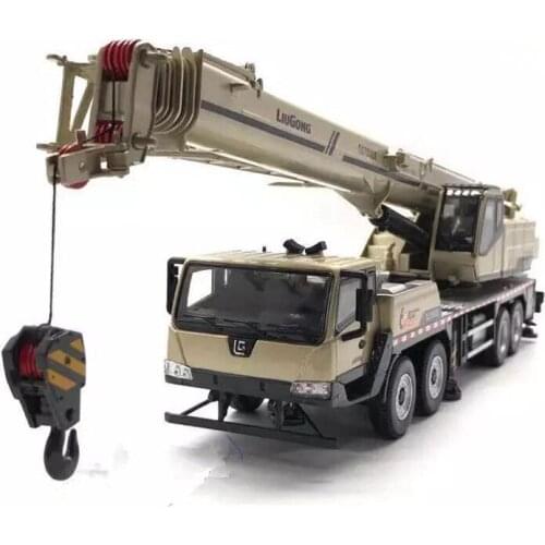 Collectible Alloy Toy Model 1:50 Scale Liugong CLG TC750C5 Heavy Crane Engineering Machinery Diecast Model Commemorative Edition