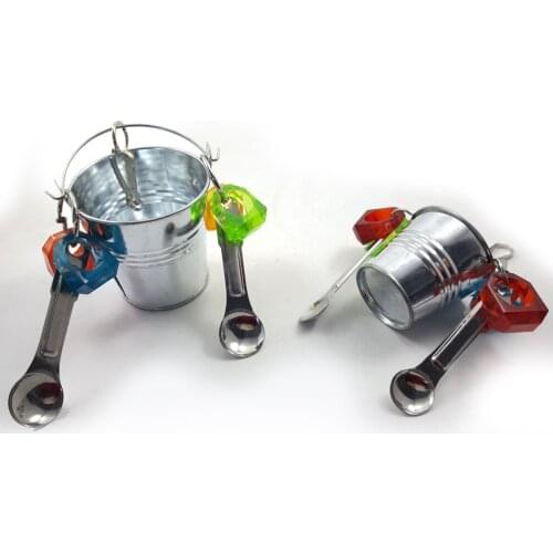 Parrot Squirrel Food Box Acrylic Material bite toy Food cup holder cage stand dual-use food box Bird Toys 2pcs/lot