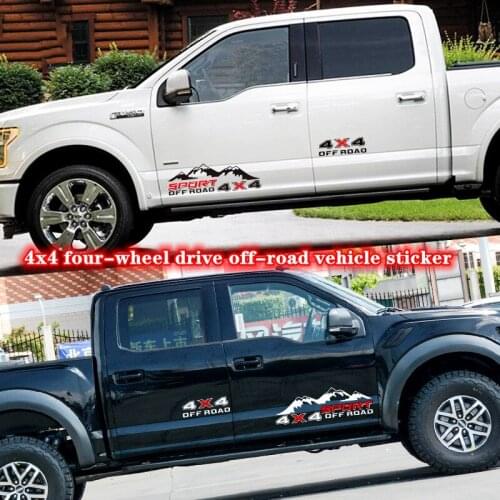 Hot 4X4 OFF ROAD car sticker Ford Raptor pickup sticker SUV car styling custom sticker Four-wheel drive sticker