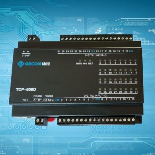 Ethernet Module 32-way DI Industrial Acquisition and Control Module ModbusRTU TCP UDP Protocol IO Unit