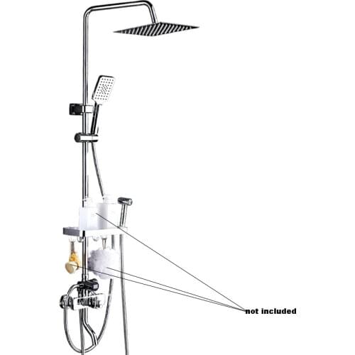 ZJ3185 Four Gear Adjustment Brass Rain Shower Set Intelligent Digital Display Constant Temperature Control Hand Shower Kit