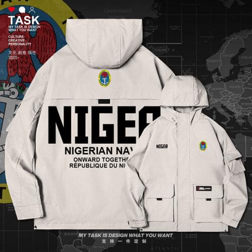 Niger Nigerien NE NER men jacket hooded Navy logo army fan long sleeve coat streetwear chaquetas hombre jackets clothes autumn