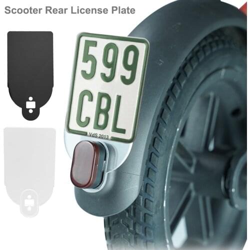 Scooter License Plate For Xiaomi M365 Scooter Plastic Number Plate Holder Warning Sign License Number Plate Bracket Scooter Tool