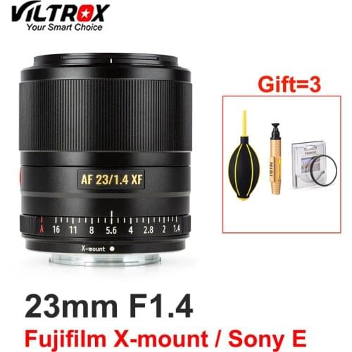 VILTROX 23mm F1.4 Auto Focus Camera Lens for Fujifilm X-mount Sony E Mount Camera X-T3 X20 T30 X-T20 X-T100 A6000 A6300