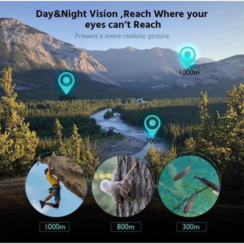 Day Night 40X60 HD Hunting Binoculars Powerful Hiking Pocket Level US Light Night Vision Camping Telescope Telescope Focus Y9T6