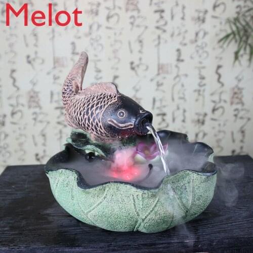 Personalized Creative Fortune Style Decoration, Living Room Home Office Desk Surface Panel Watercolor Bonsai Retro Ornament