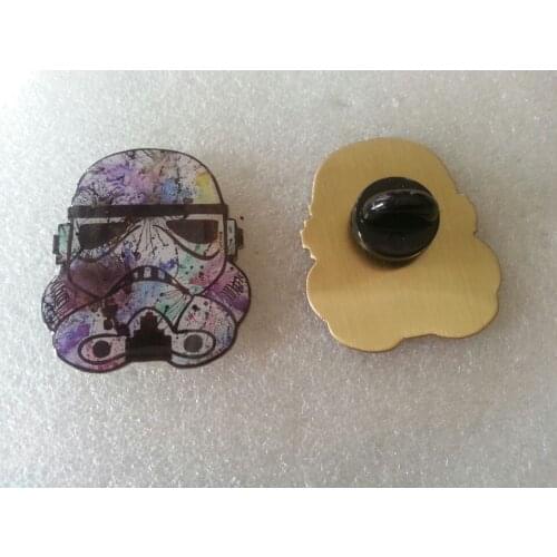 Custom printing pins with epoxy, printing pin badge, printing pins