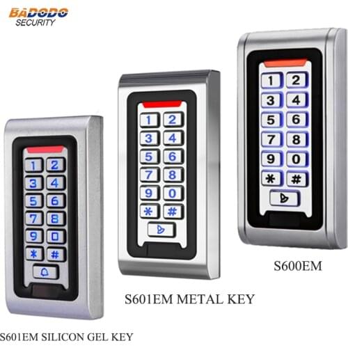 S600EM IP68 Metal Waterproof Access Control backlit keyboard WG26 output/input User capacity 2000 anti-vandal home security