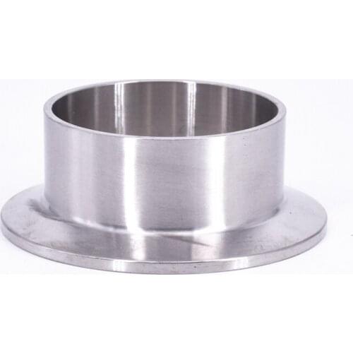 57mm 2.25" Pipe OD 2.5" Tri Clamp 40mm Height SUS 304 Stainless Sanitary Auto Butt Weld Ferrule Fitting Home Brewing Beer