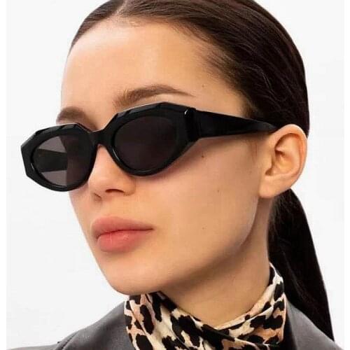 Vintage Cat Eye Design Women Fashion Suunglasses Classic Plastic Glasses Frame Men New Out Door Driving Sun Glasses Uv400