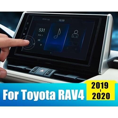 10.1 Inch For Toyota RAV4 2019 2020 Tempered Glass Car GPS Navigation Screen Protector LCD Touch Display Film Protective Sticker