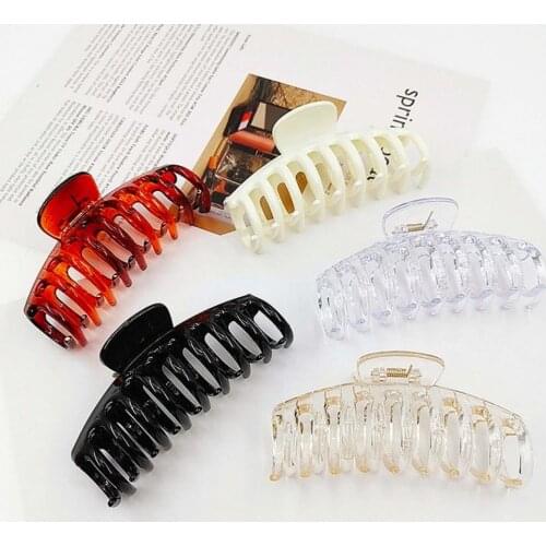Hot Sale Hair Claw Barrette Crab Anti Slip Strong Hold Hair Styling Accessories Thick Wavy Thin Hair Clips Hair Accessories Gift