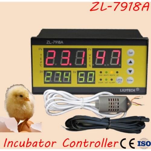 ZL-7918A Multifunctional Automatic Controller Automatic Incubator Temperature Humidity Controller Incubation controller XM-18