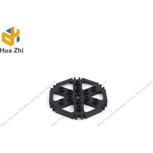 BuildingBlocksParts 64566 8PCS Technic Plate Rotor 6 Blade with Clip Ends Connected [aka Water Wheel] LEGOING MOCS Education