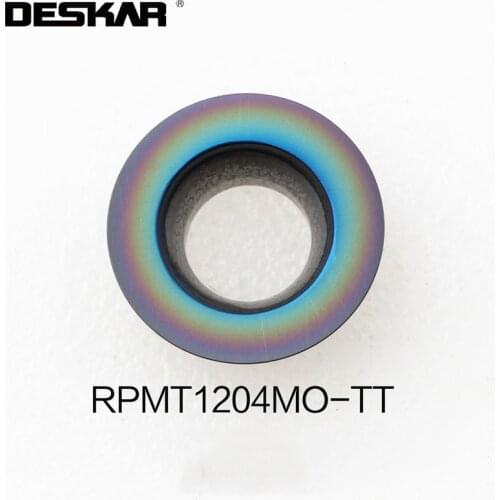 10PCS RPMT1204MO-TT TF618 Hardened Steel Inserts CNC Lathe Cutter Cutting Tool Milling Blades
