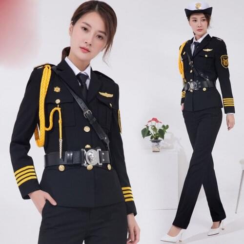2020 Security Woman uniform spring autumn suits Lady property real estate sales Clothing ceremony service uniform work clothes